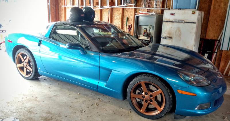 In the garage